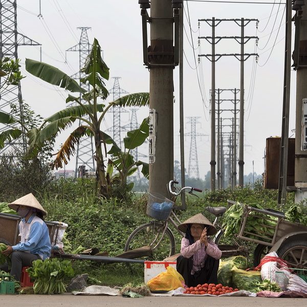 Farmers market Across Viet Standa factory Quang Minh Industrial Park Hanoi, Vietnam